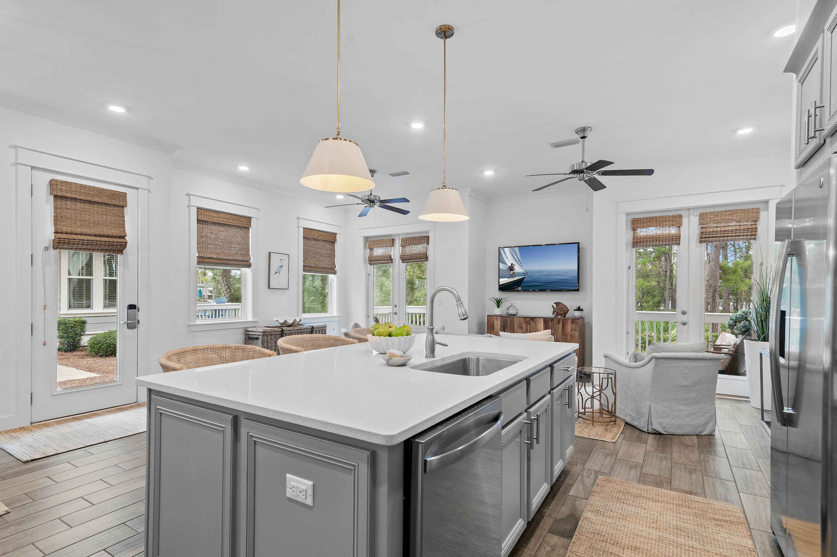 25 Pine Lands Loop East, Unit A Inlet Beach, FL 32461 - Photo 8 of 30 a view of a kitchen and a sink
