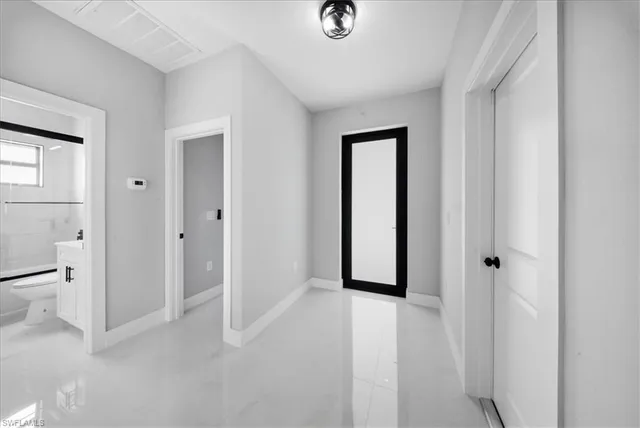 an empty room with a empty space