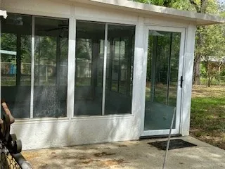 a view of outdoor space and balcony