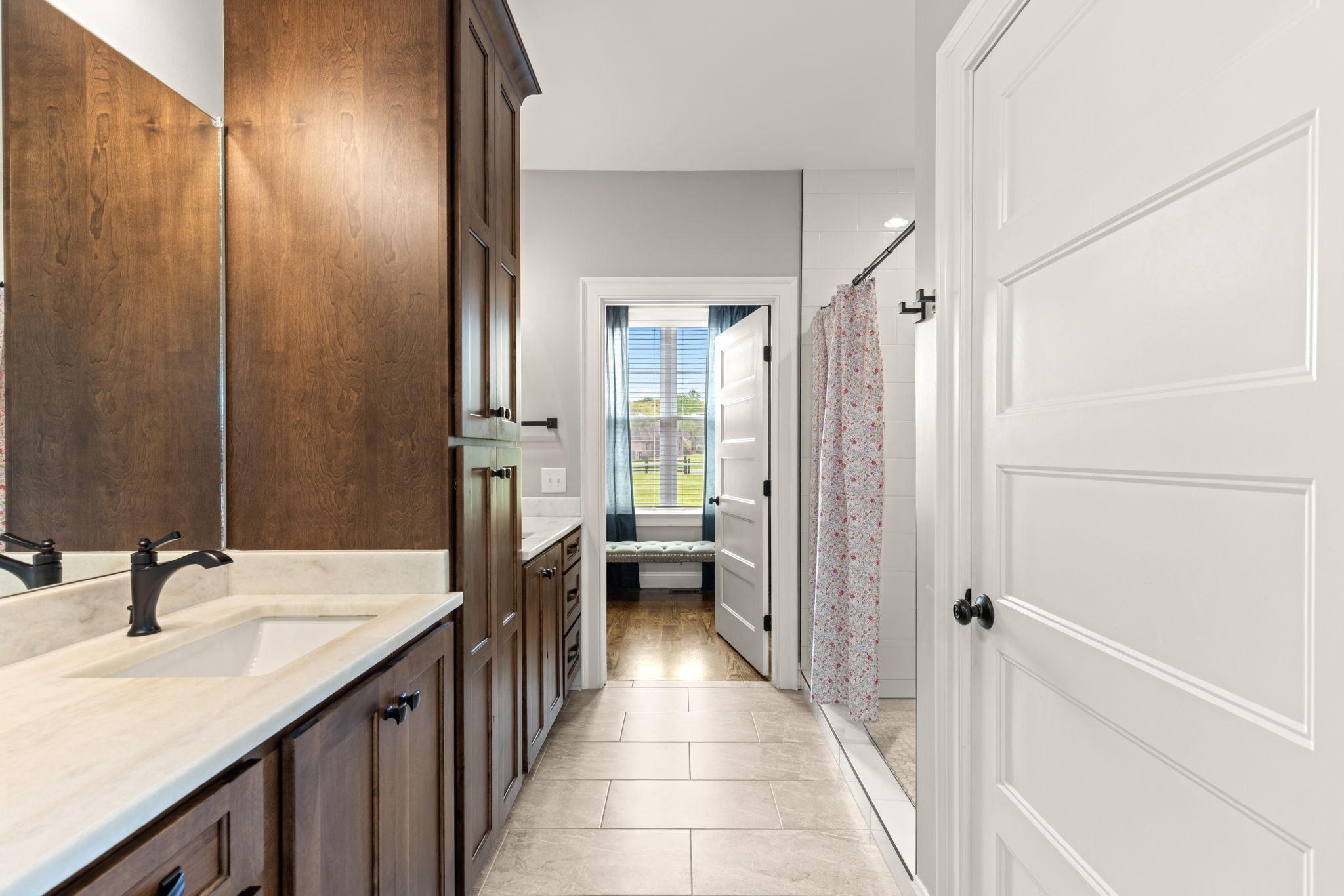 6012 Bethlehem Road Springfield, TN 37172 - Photo 17 of 60 a bathroom with a double vanity sink and mirror