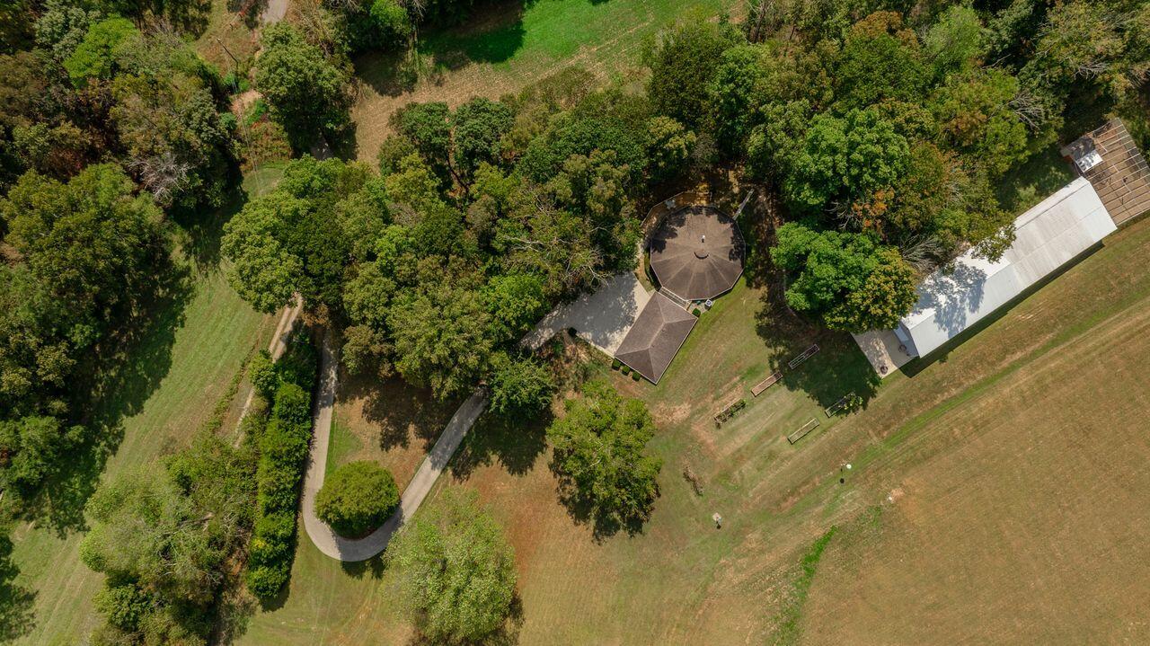 1481 Thornton Road Russell Springs, KY 42642 - Photo 4 of 60 Aerial showing drive to house and barn/equipment building