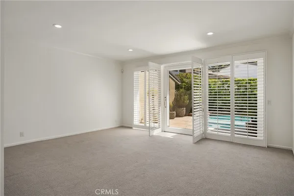 a bathroom with a sink vanity and a mirror