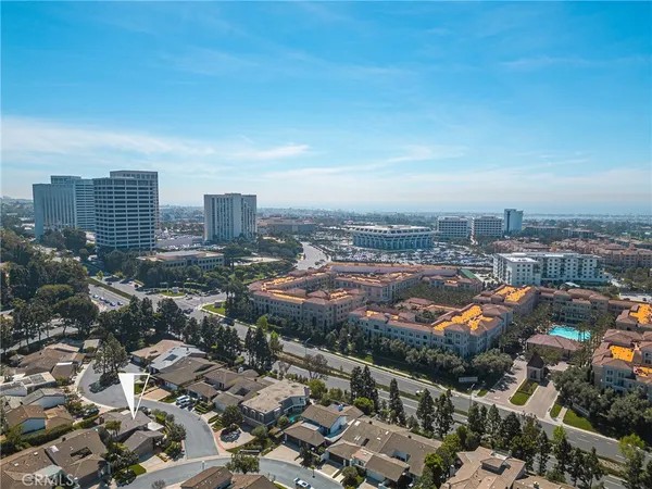 a view of a water with an outdoor space