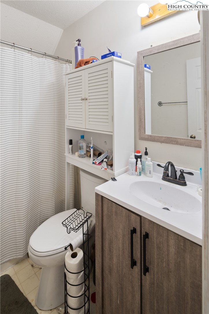 656 Winterberry Trail Boone, NC 28607 - Photo 25 of 47 a bathroom with a sink a toilet and a mirror