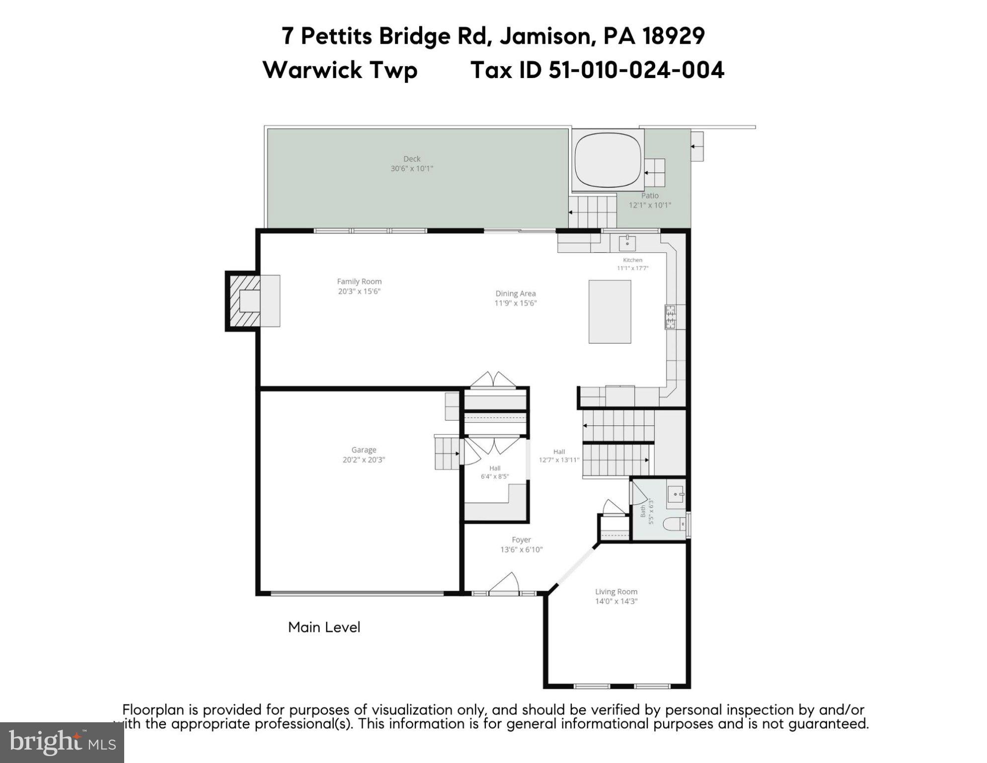 7 Pettit's Bridge Road Jamison, PA 18929 - Photo 67 of 69 Floorplan 1st Floor