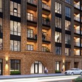 a front view of a building