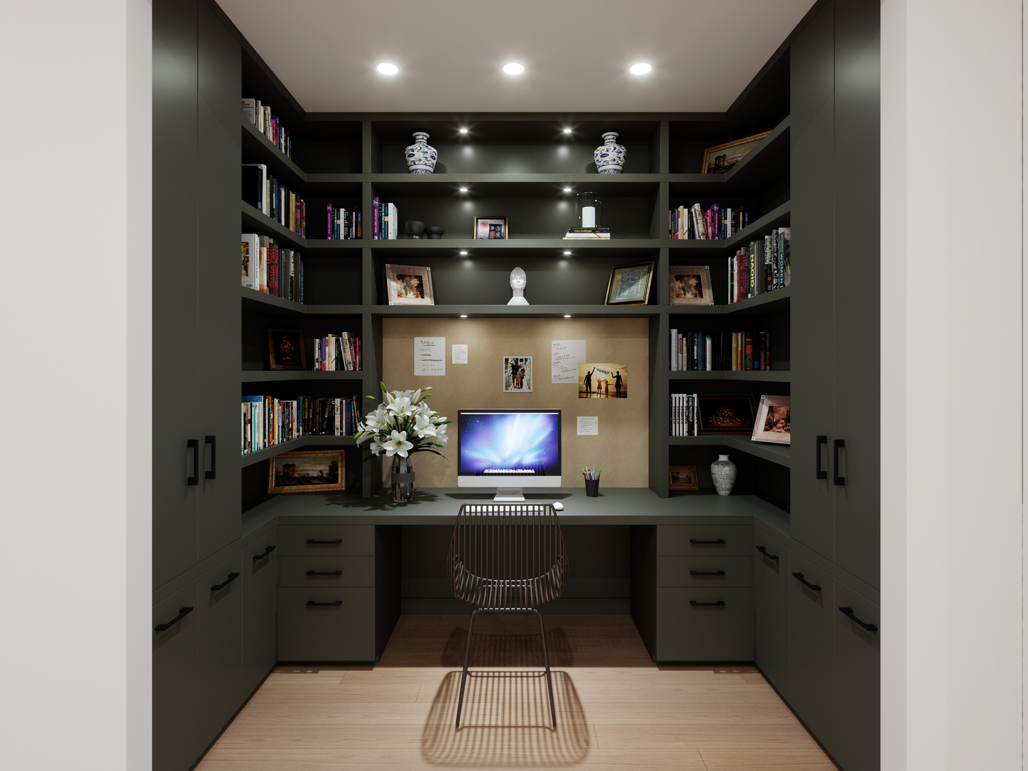 313 South Racine Avenue, Unit 6A Chicago, IL 60607 - Photo 6 of 6 a kitchen with stainless steel appliances kitchen island granite countertop a refrigerator and a wooden cabinets
