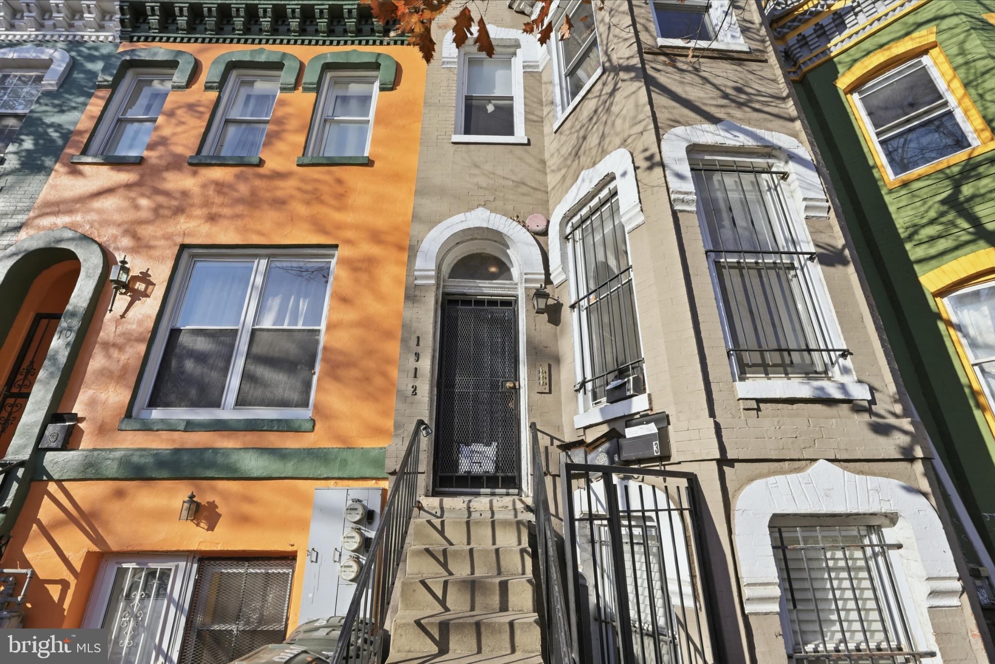 1912 9th Street Northwest, Unit 1 Washington, DC 20001 - Photo 1 of 18 Charming row homes with vibrant facades.