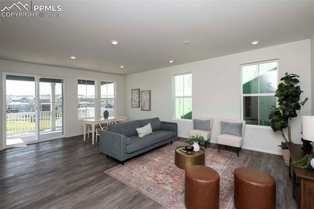 2050 Peachleaf Loop Castle Rock, CO 80108 - Photo 5 of 25 a living room with furniture and a large window