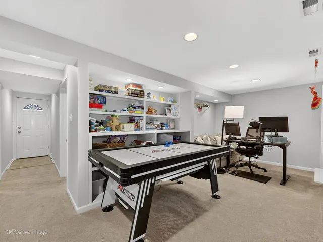 a view of a room with baby toys