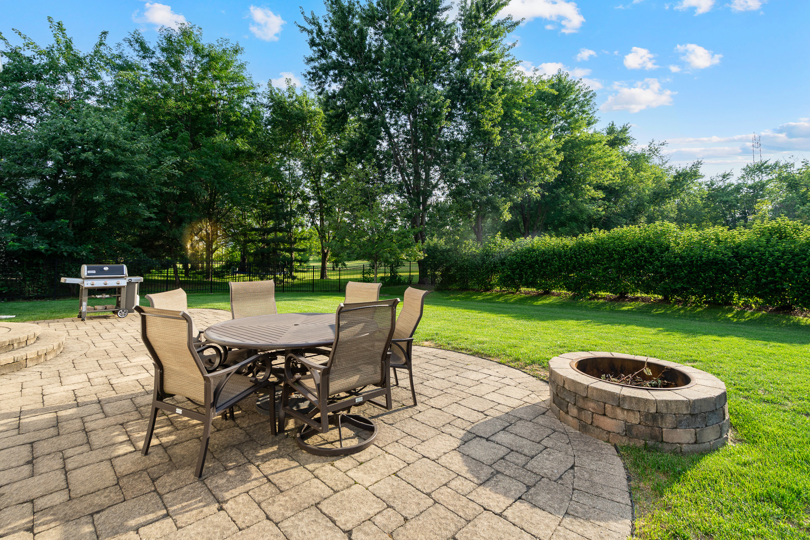 16320 Spring Creek Lane Plainfield, IL 60586 - Photo 2 of 40 a view of a backyard with furniture and garden