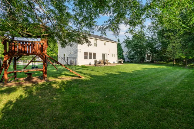 a house view with a garden space