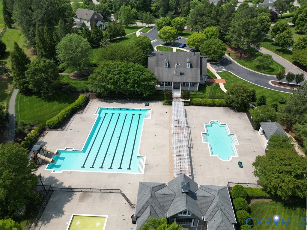 16151 Founders Bridge Terrace Midlothian, VA 23113 - Photo 11 of 14 an aerial view of a house with a garden