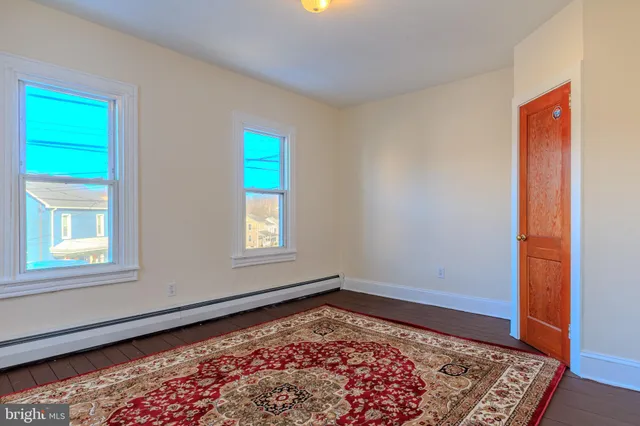 an empty room with window