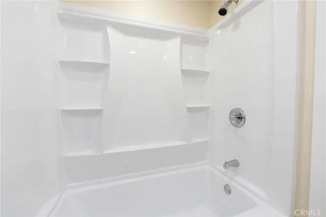 a close up of a bathtub