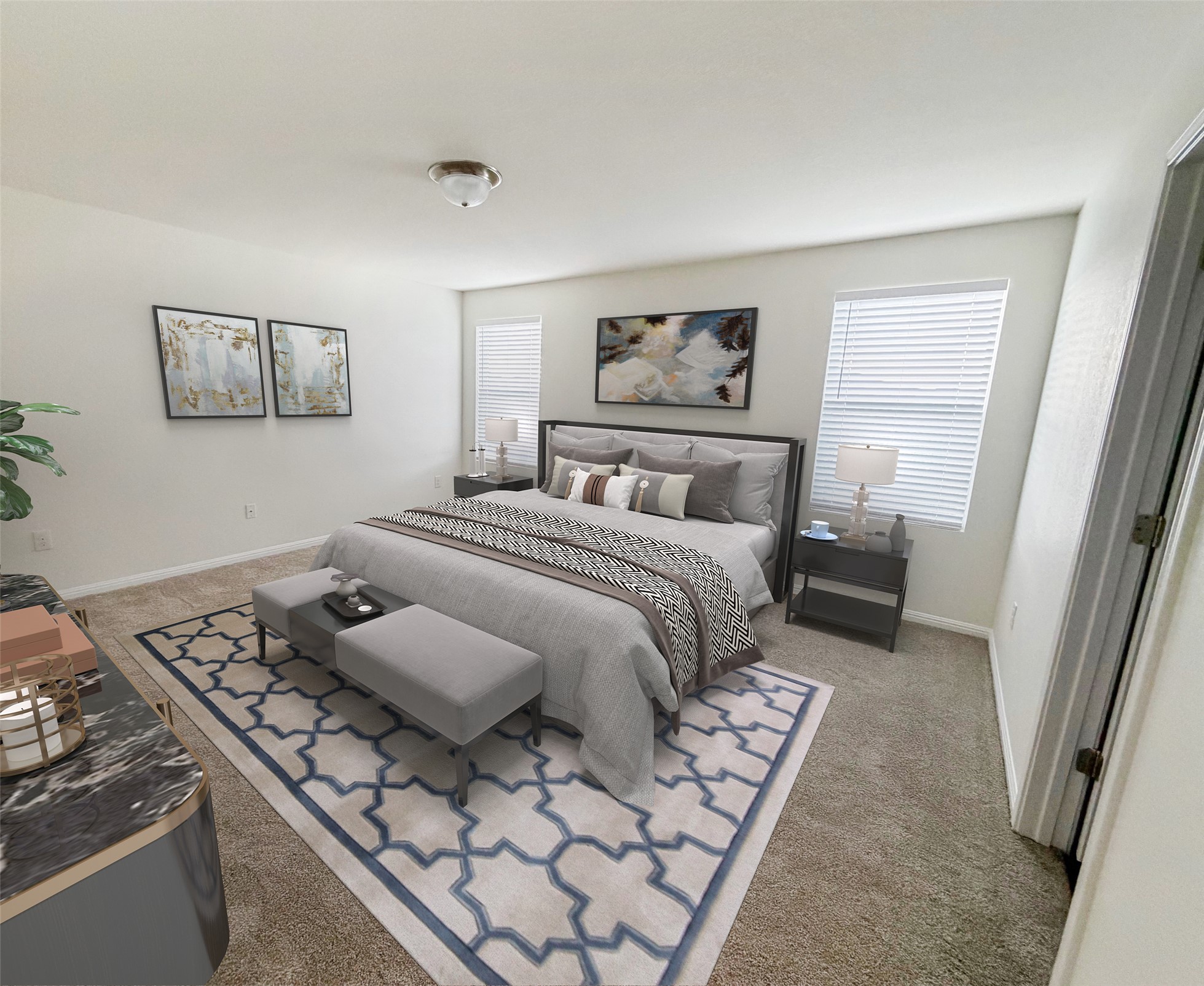 364 Bell Rings Drive Jarrell, TX 76537 - Photo 15 of 25 a bedroom with a bed and a couch
