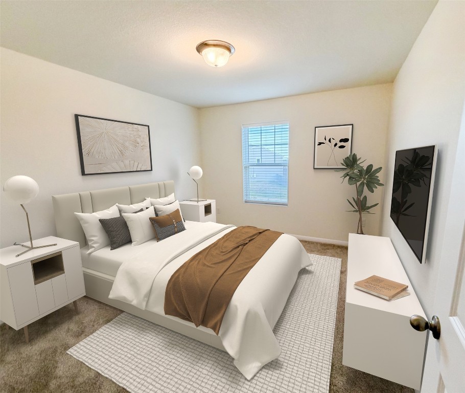 364 Bell Rings Drive Jarrell, TX 76537 - Photo 17 of 25 Secondary bedroom/virtually staged