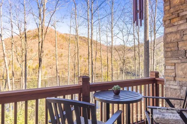 a view of a city from a balcony