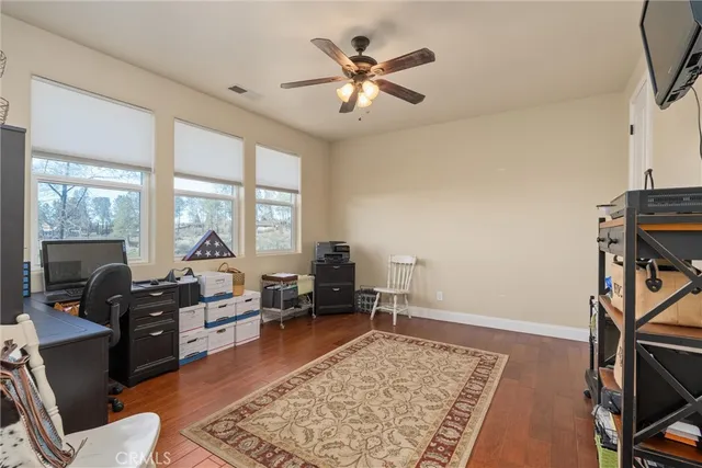 a room with gym equipment