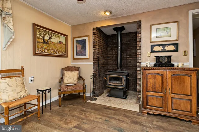a view of front door with furniture