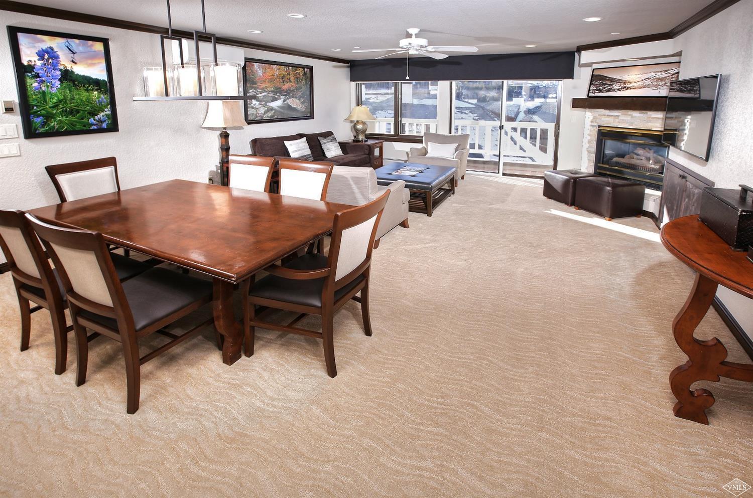 210 Offerson Road, Unit R310/WEEK 51 Beaver Creek, CO 81620 - Photo 4 of 15 a view of a dining room with furniture window and outside view