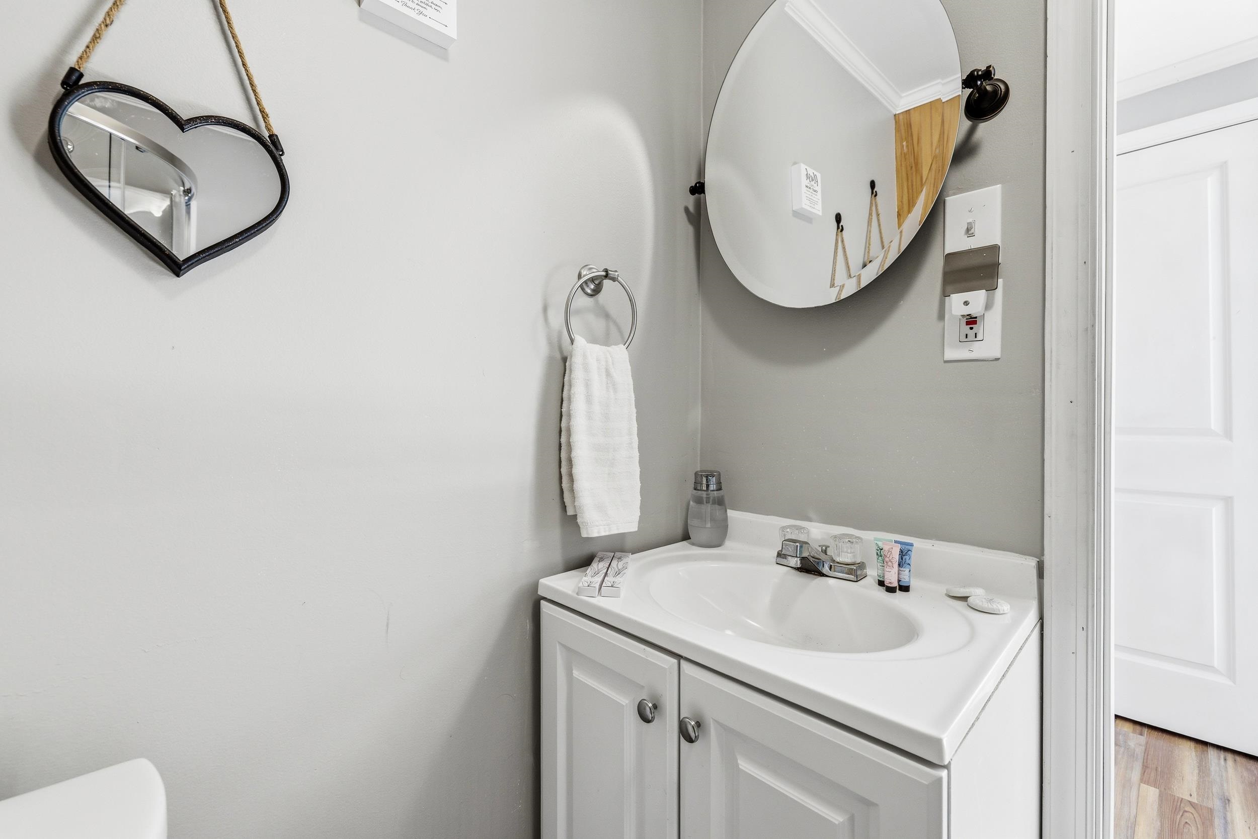 702 Richview Road Rileyville, VA 22650 - Photo 24 of 75 a bathroom with a sink and mirror