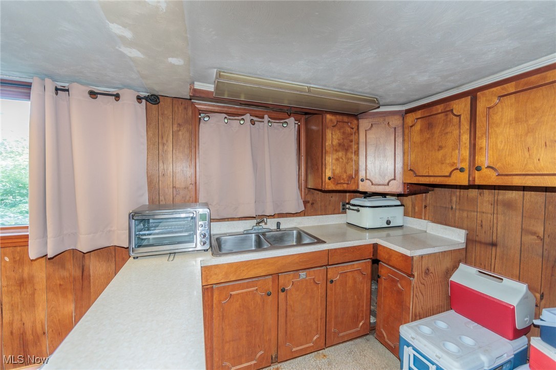 2550 North Ridge Road Vermilion, OH 44089 - Photo 41 of 50 Kitchen with sink and wooden walls