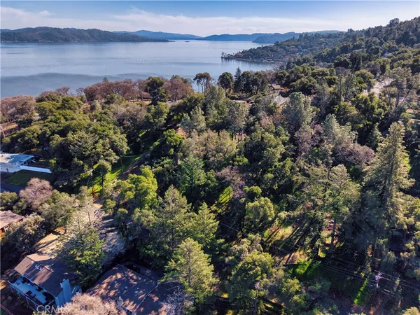 a view of lake with mountain