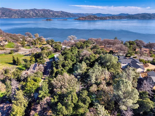 a view of lake and mountain