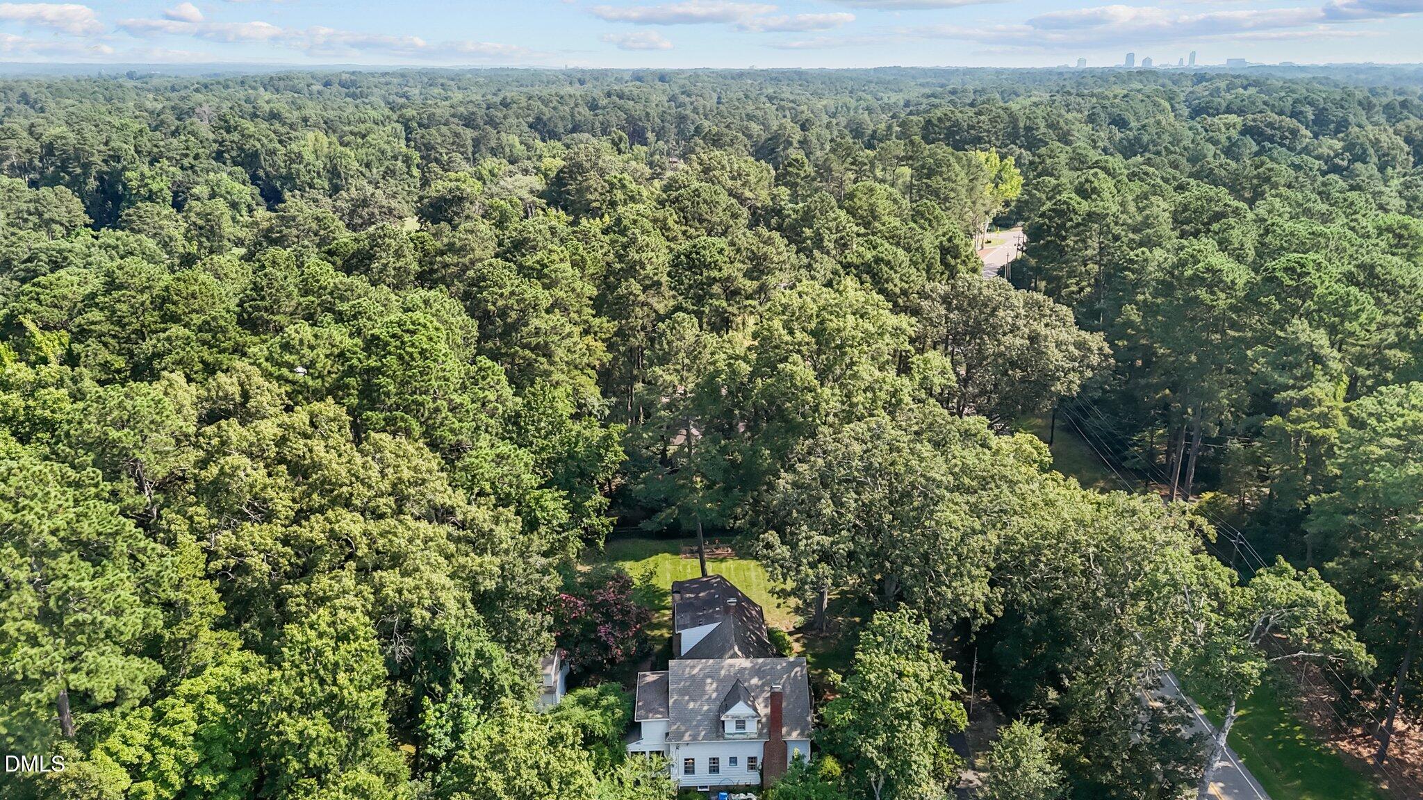 3724 Hope Valley Road Durham, NC 27707 - Photo 53 of 55 an aerial view of a house with a yard