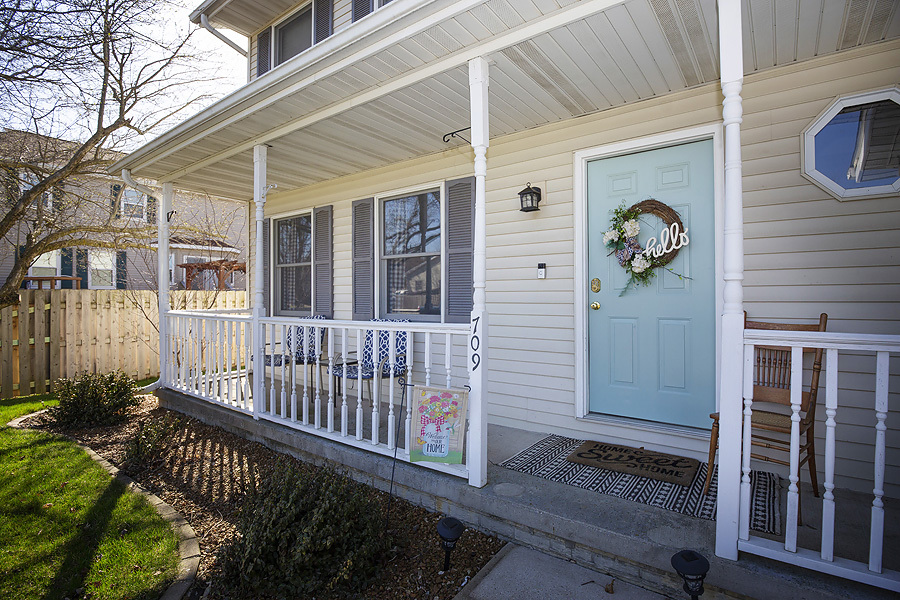 709 Landau Lane Normal, IL 61761 - Photo 36 of 44 a view of a brick house with a small yard
