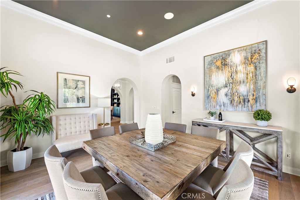 2 Anna Lane Ladera Ranch, CA 92694 - Photo 17 of 63 a view of a dining room with furniture window and wooden floor