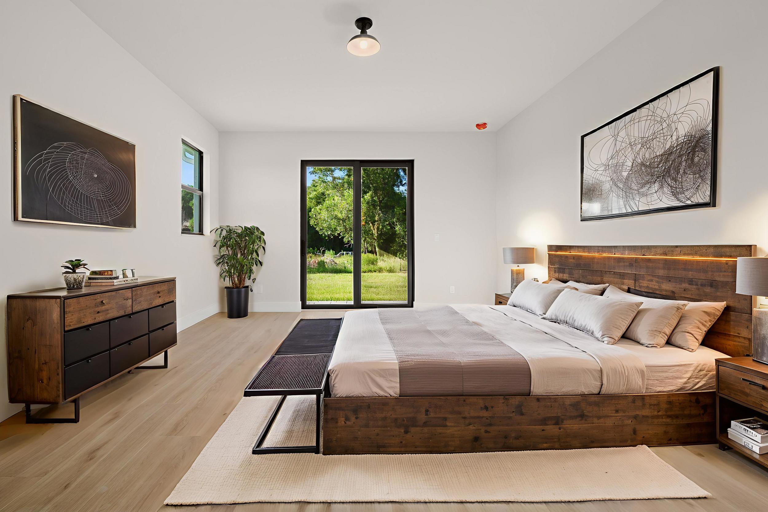 1142 Southwest Abbey Avenue Port St. Lucie, FL 34953 - Photo 56 of 57 a bedroom with a bed and a window