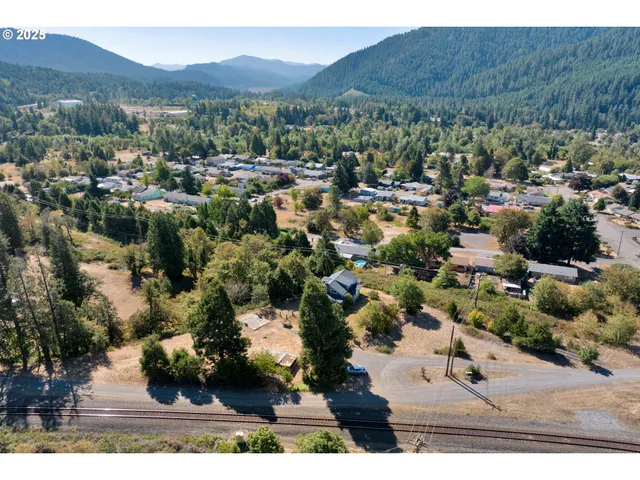 a view of city and mountain