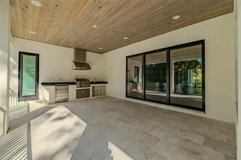 a bathroom with a sink and a shower
