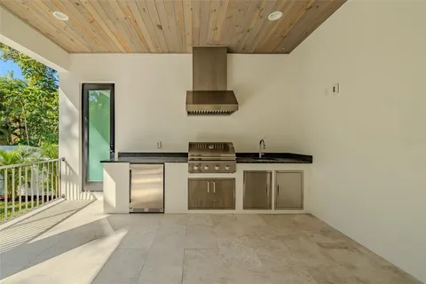 a bathroom with a sink a vanity and a mirror
