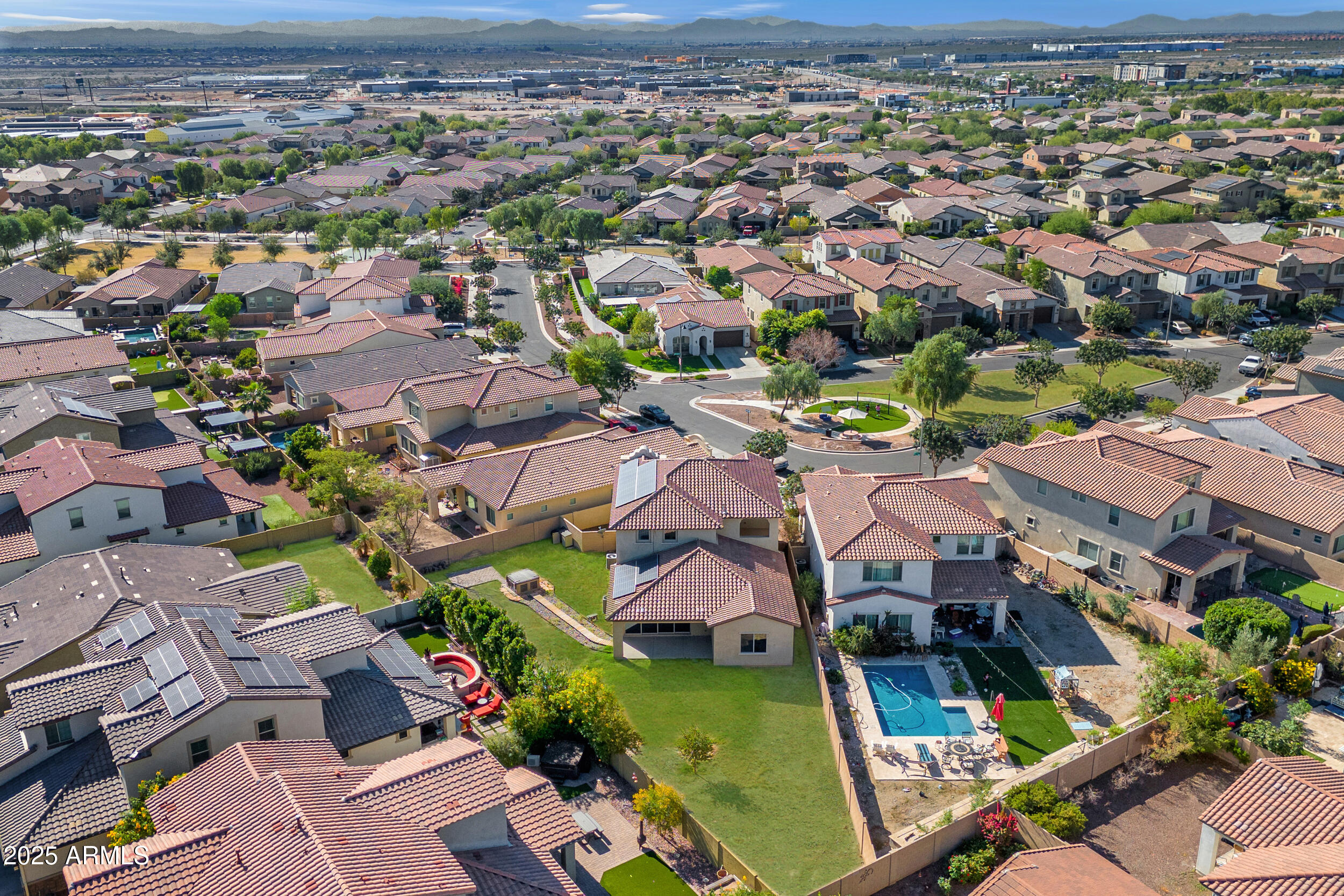 2365 North Springfield Street Buckeye, AZ 85396 - Photo 26 of 30 an aerial view of residential houses with outdoor space