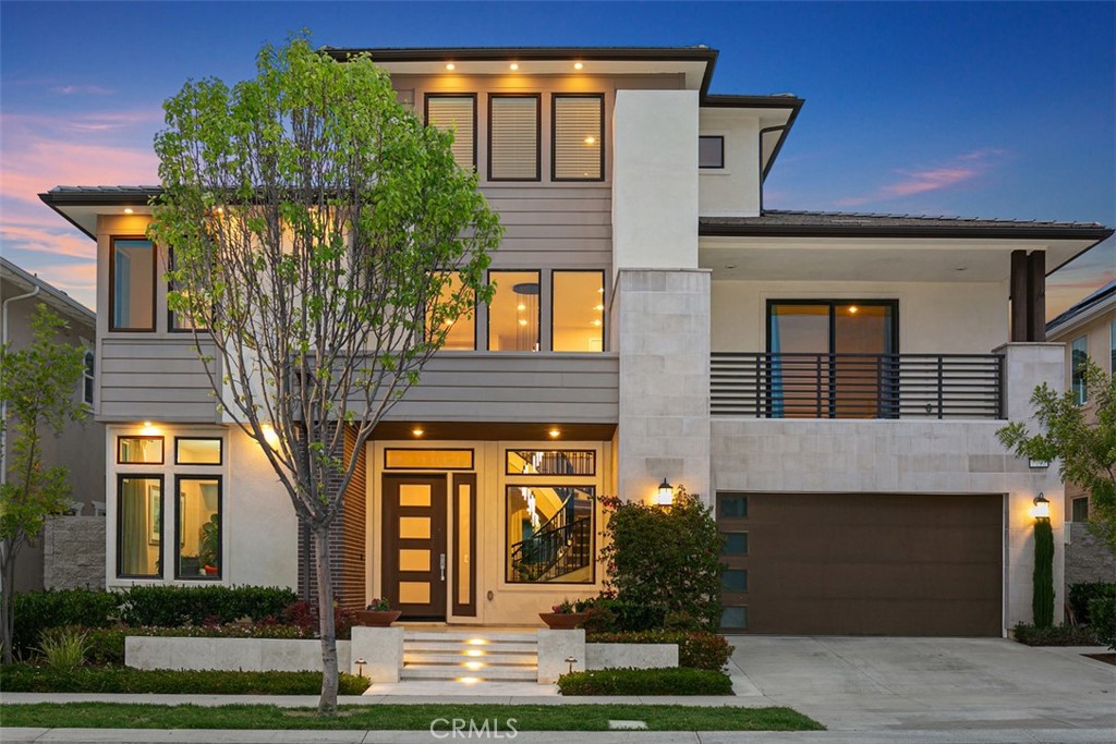 a front view of a house