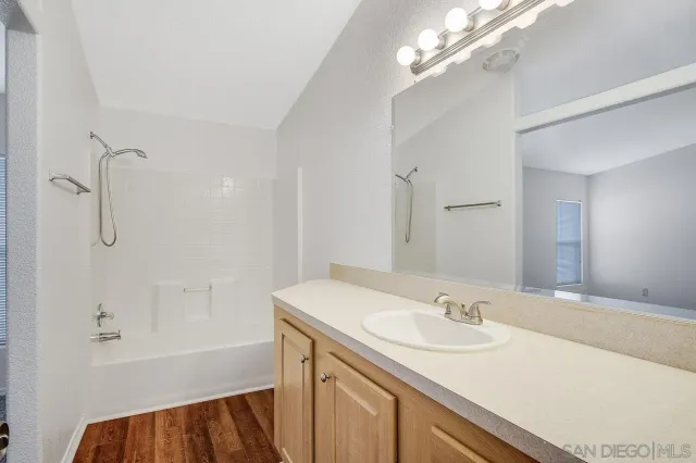 a utility room with cabinets