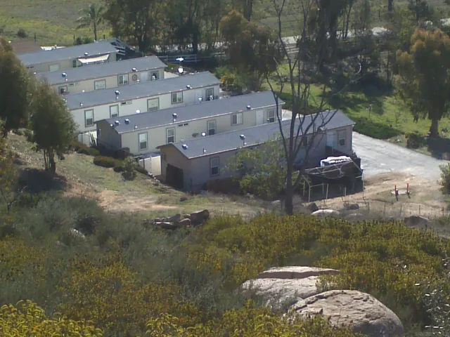 a view of city and mountain