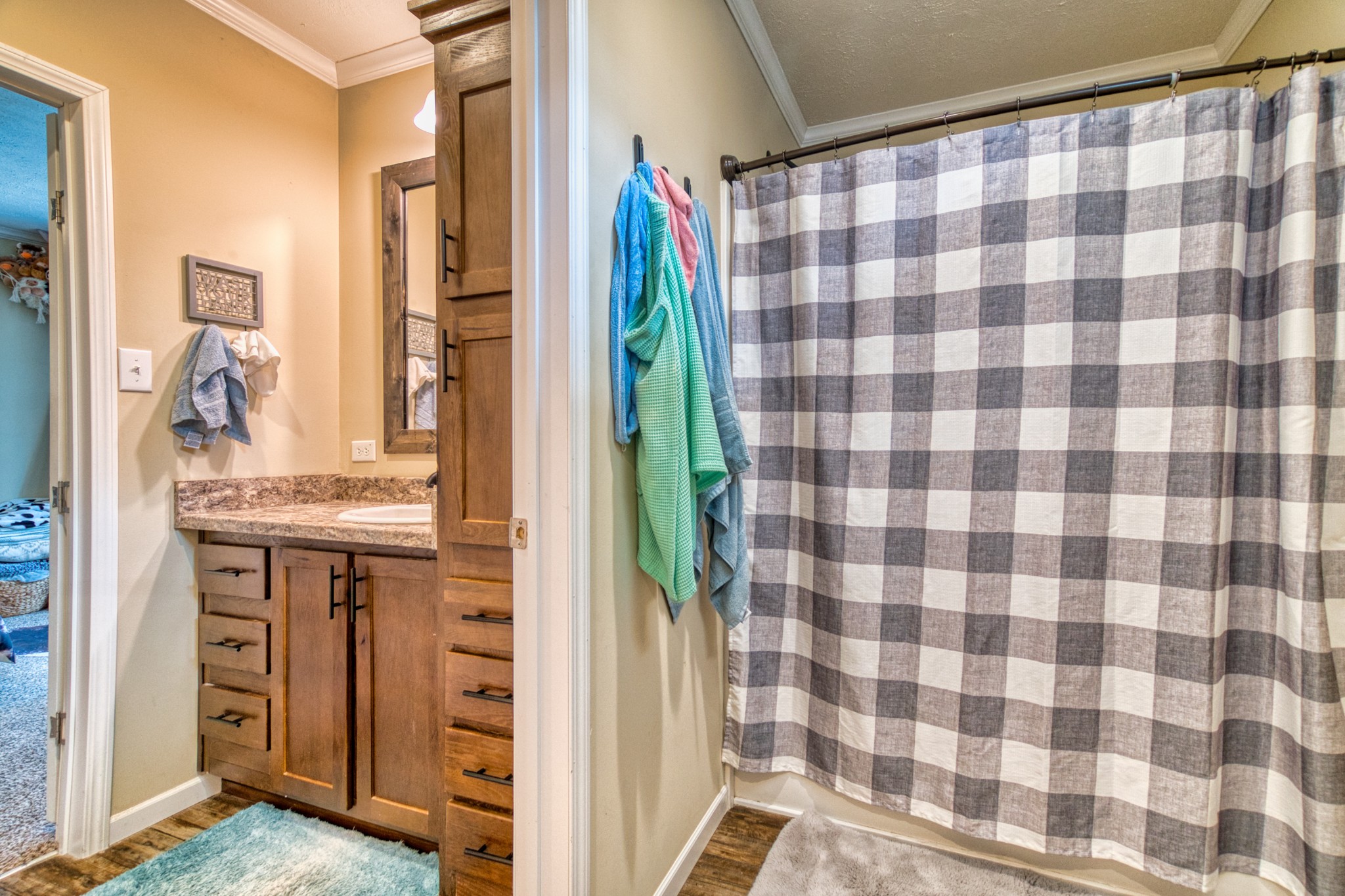 721 Spa Road Lewisburg, KY 42256 - Photo 53 of 56 a bathroom with a sink and a mirror