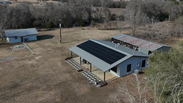 a view of a terrace with a bench