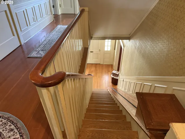 a view of a staircase