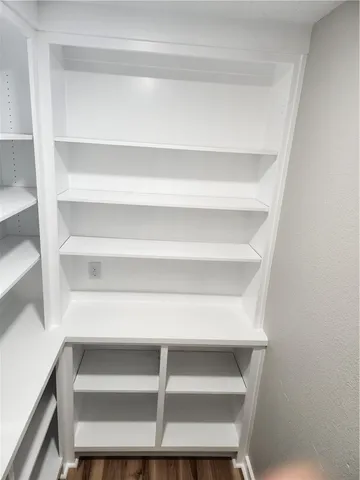 a view of a room with shelf