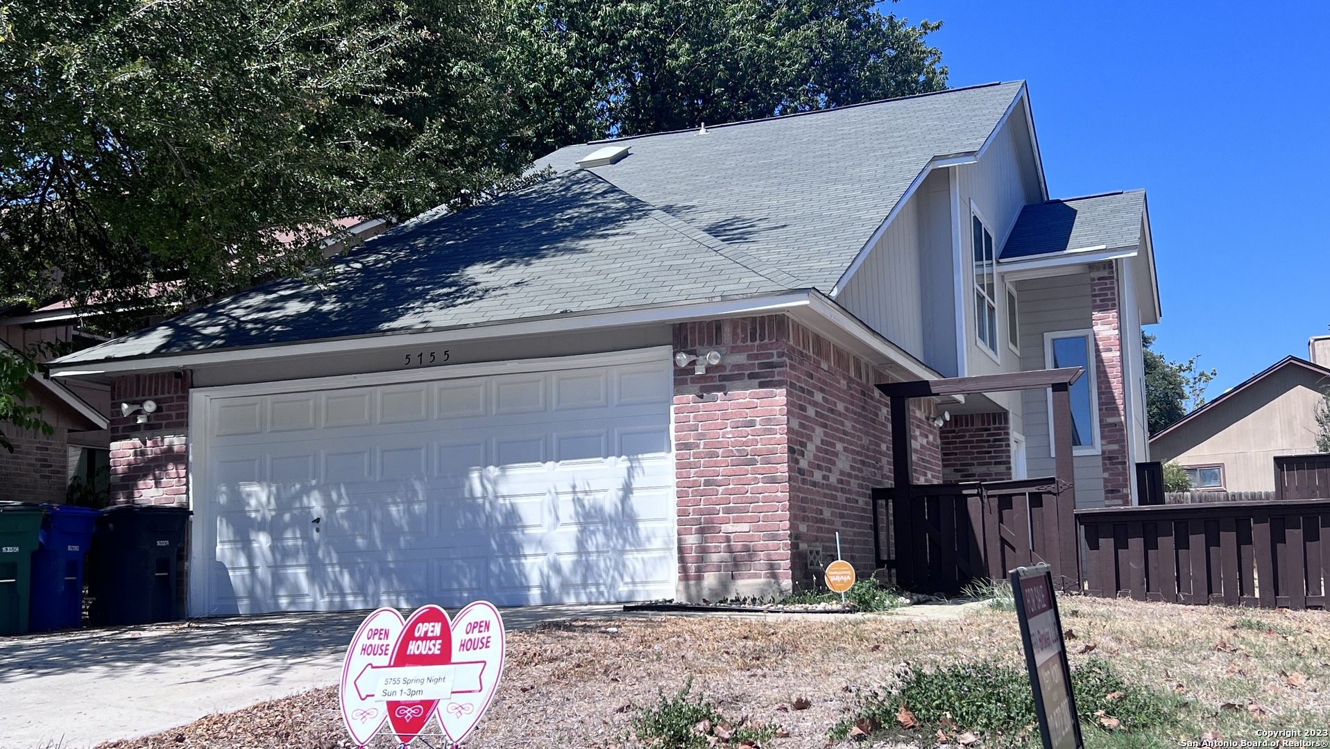 a front view of a house