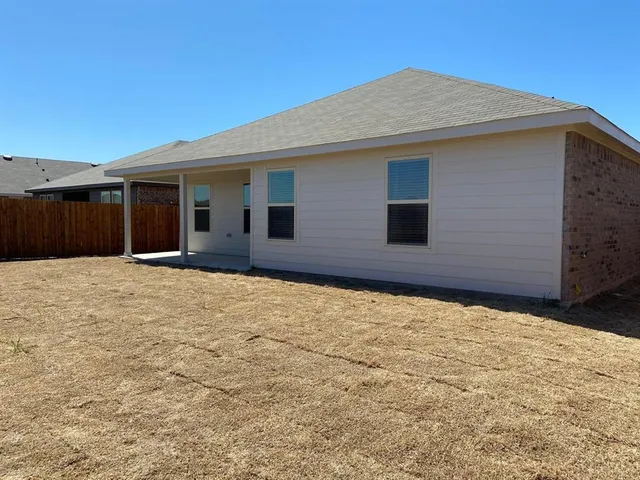 a backyard of a house