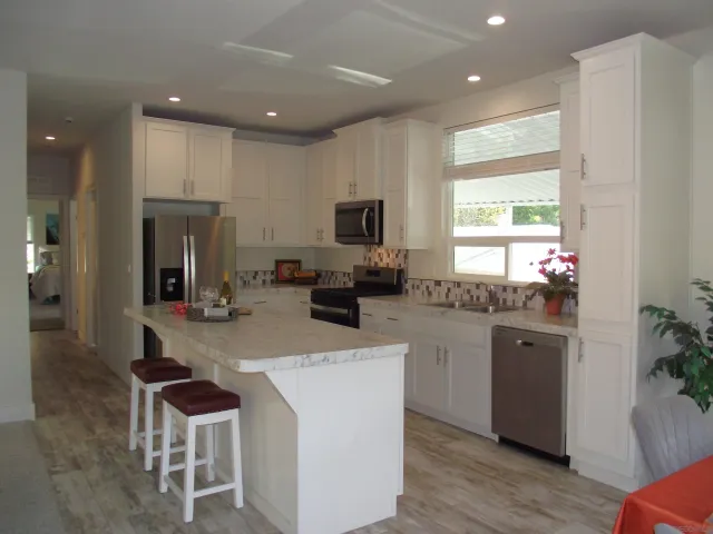 a view of a room with workspace