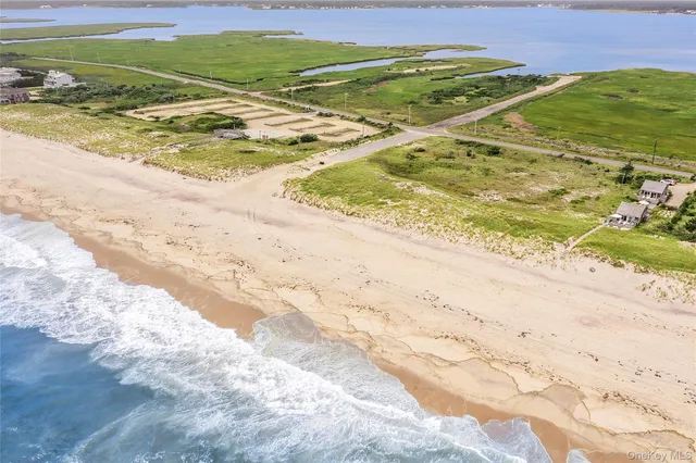 a view of an ocean and beach
