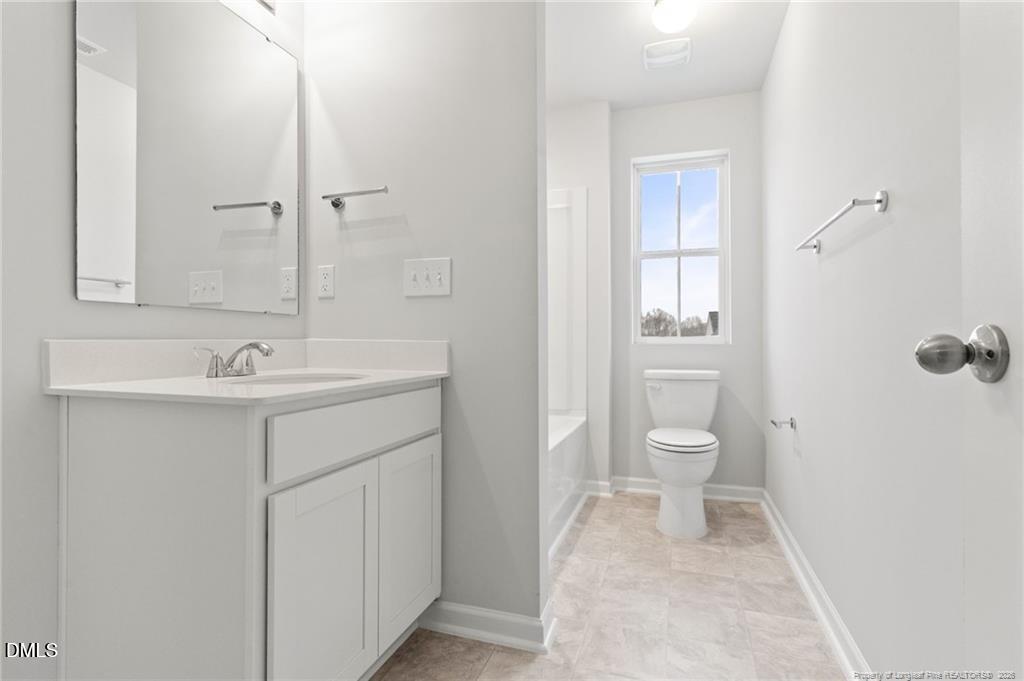 108 Rubyfield Court Fremont, NC 27830 - Photo 16 of 33 a bathroom with a sink toilet and shower