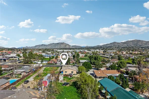 an aerial view of a city